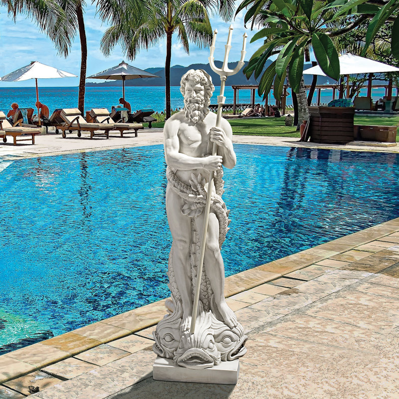 Design Toscano Poseidon God of the Sea Grand-Scale Statue